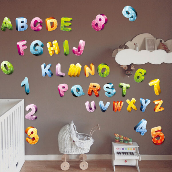 Alphabet Wall Decals ABC Stickers Learning Wall Decor for Kids Room Daycare Classroom Playroom Baby Nursery Decorations - Image 5