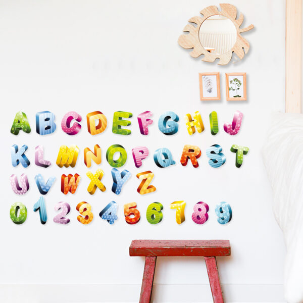 Alphabet Wall Decals ABC Stickers Learning Wall Decor for Kids Room Daycare Classroom Playroom Baby Nursery Decorations - Image 6